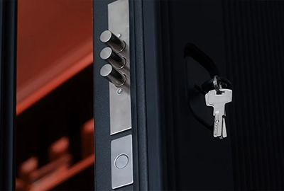 A new restricted key system being installed at a business in Hobart.