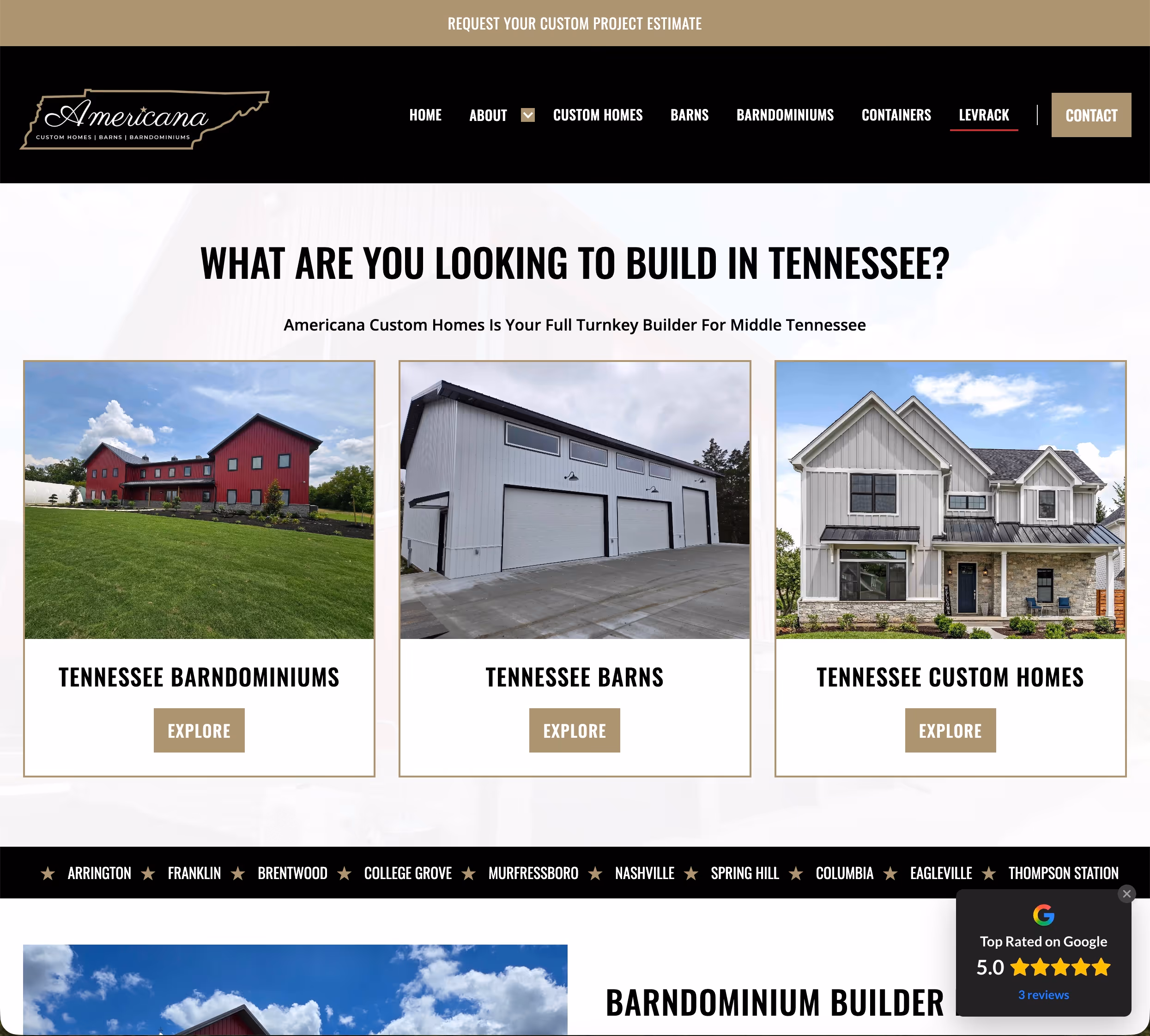 americana-custom-homes-website