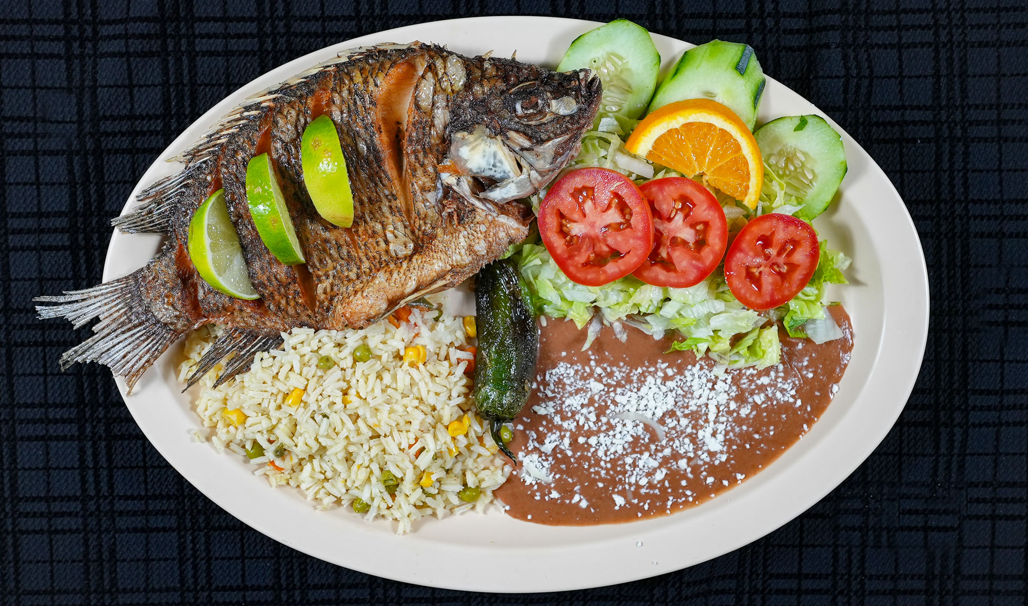 fried mojarra