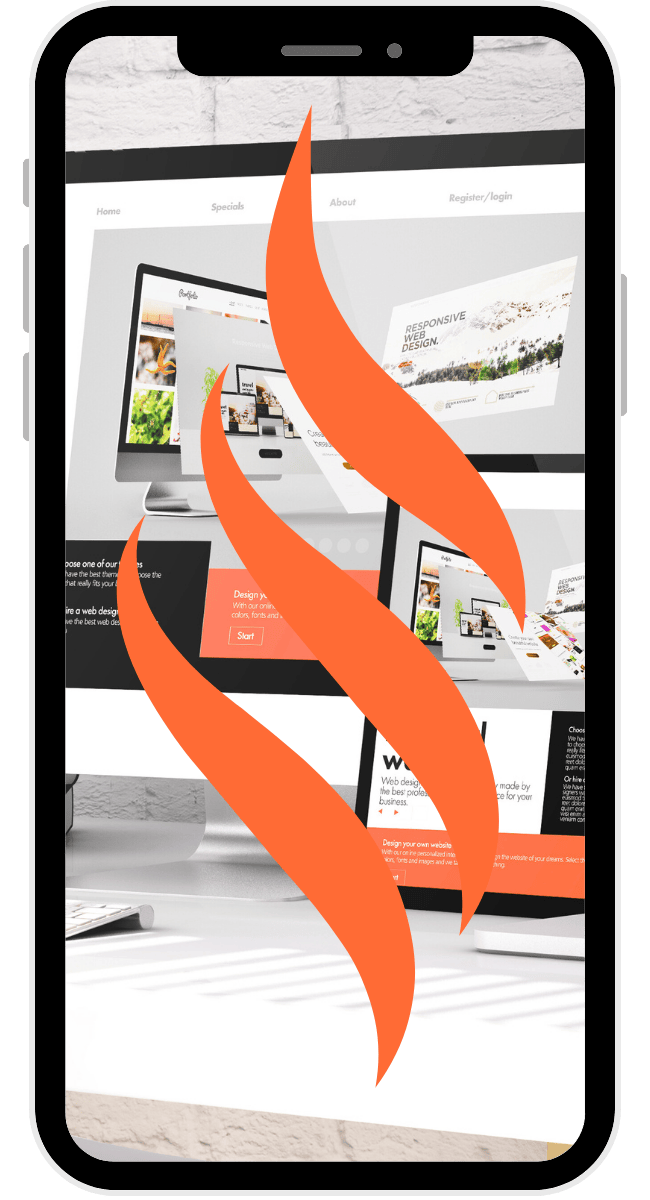 Modern responsive websites for all devices by PyreBrand Web Designs.
