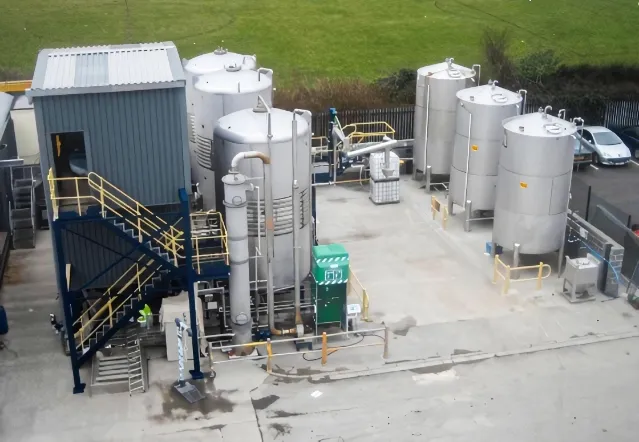 Storage tanks at rsbruce's storage facility