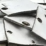 Stainless steel boiler shell pieces after RS Bruce processing