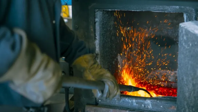 Metal Furnace in the RSBruce metal processing facility 