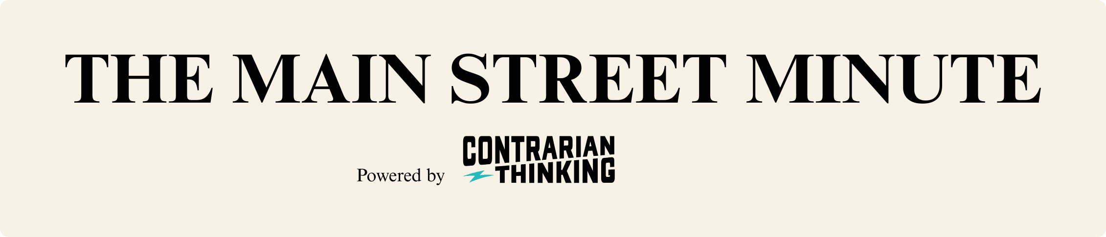 The Main Street Minute Header