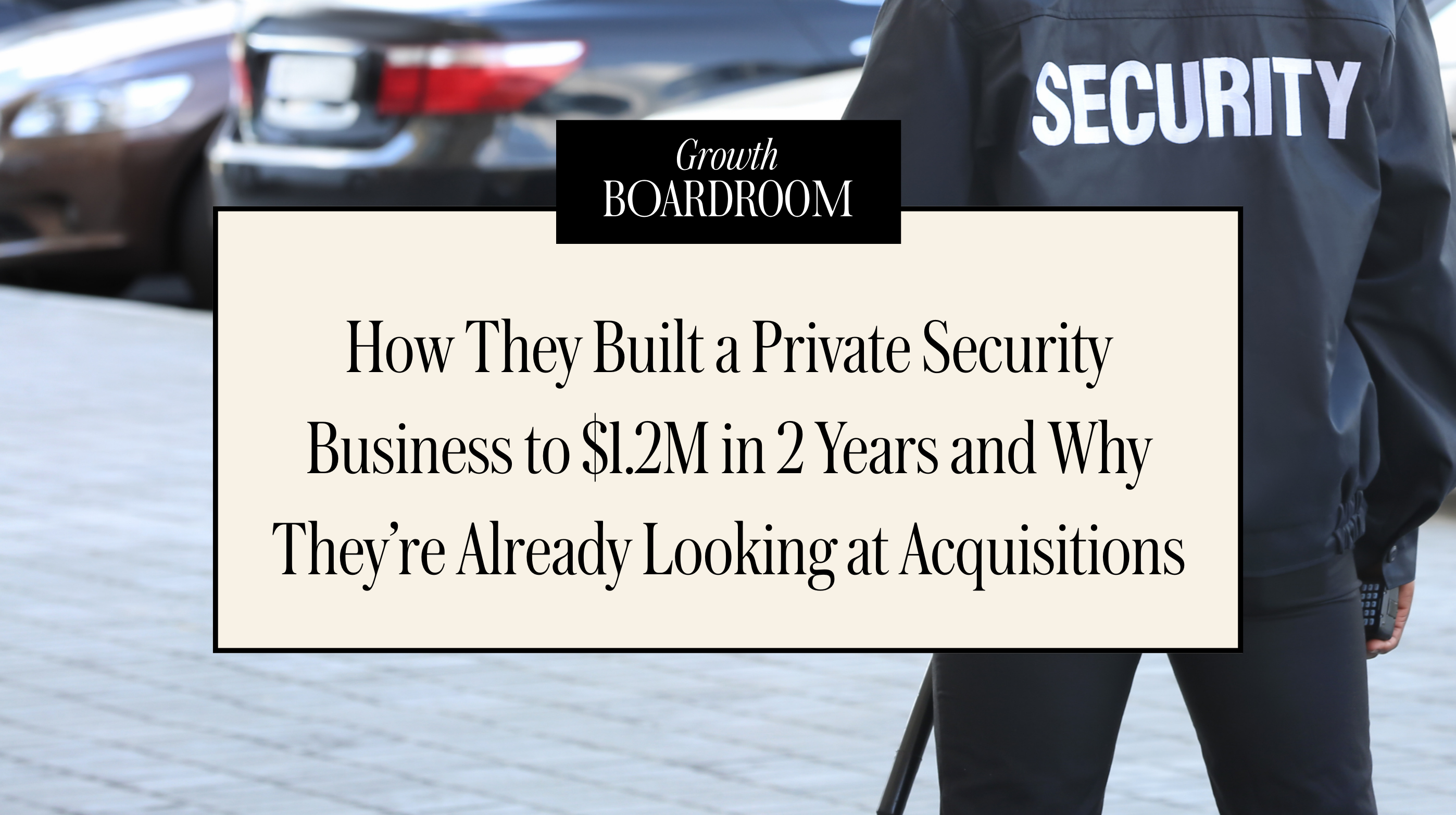 How This Security Company Hit $1.2M with 40% Margins and Great Benefits for Employees in 2 Years