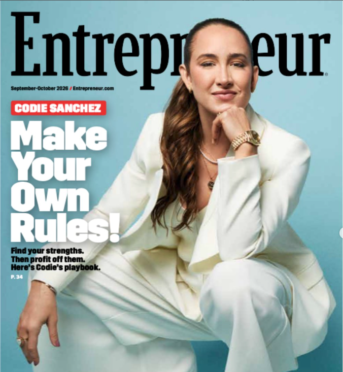Codie sanchez on the cover of Entrepreneur Magazine
