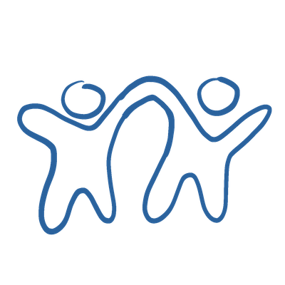 A red hand drawn icon showing two hands shaking with a heart drawn above.