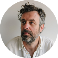 Portrait of a contemporary middle-aged man.