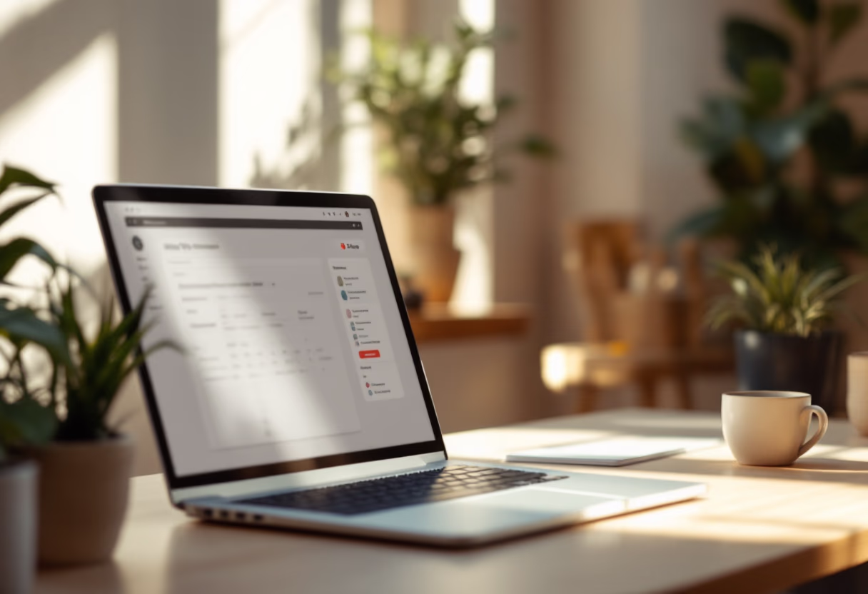 [interface] image of employee interacting with hr software