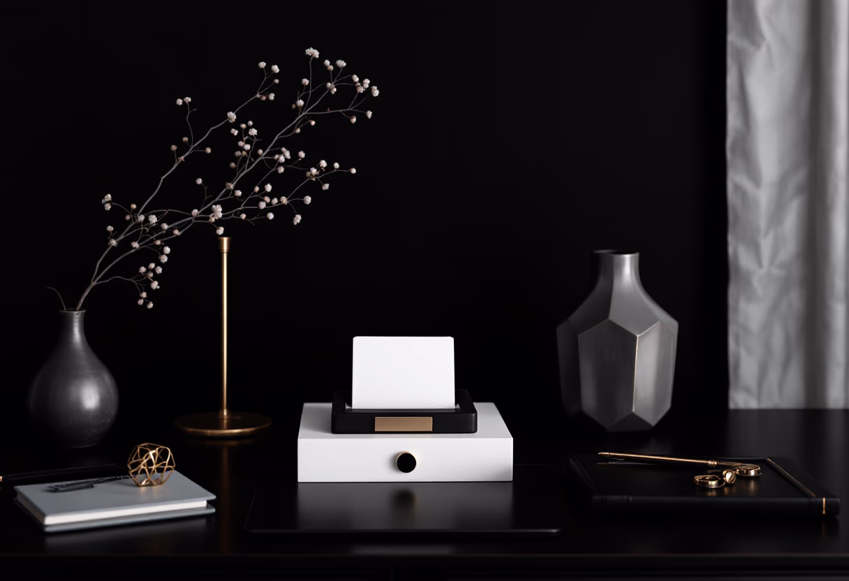 image of elegant office desk