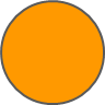 Orange color icon