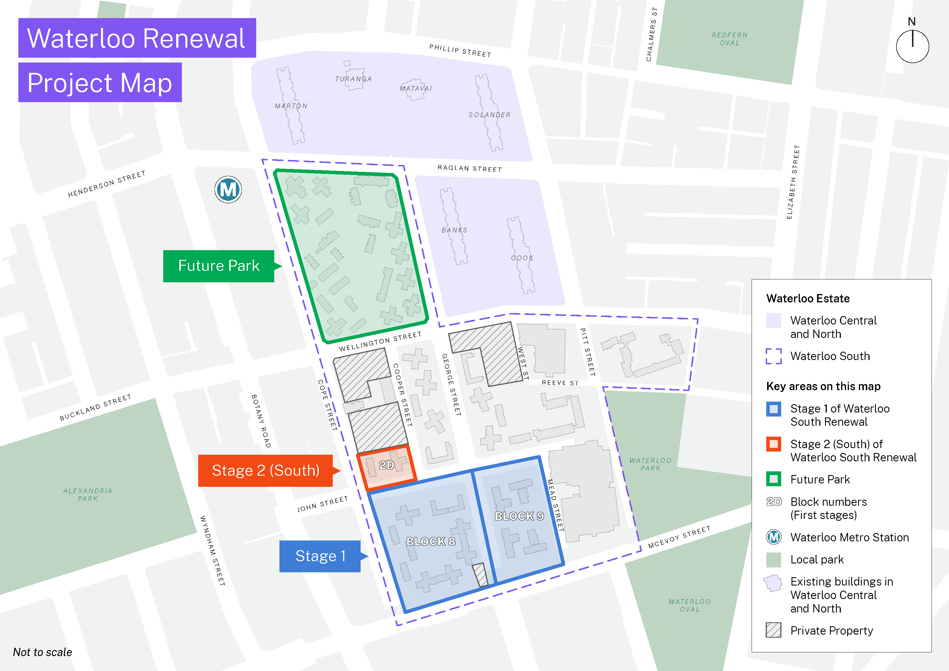 Waterloo South Stage 1 and 2 (South) Map
