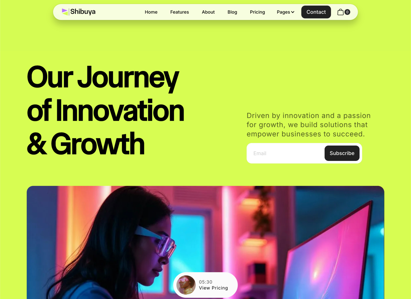 Saas Webflow Template - Shibuya - Designed by Azwedo.com and Wedoflow.com