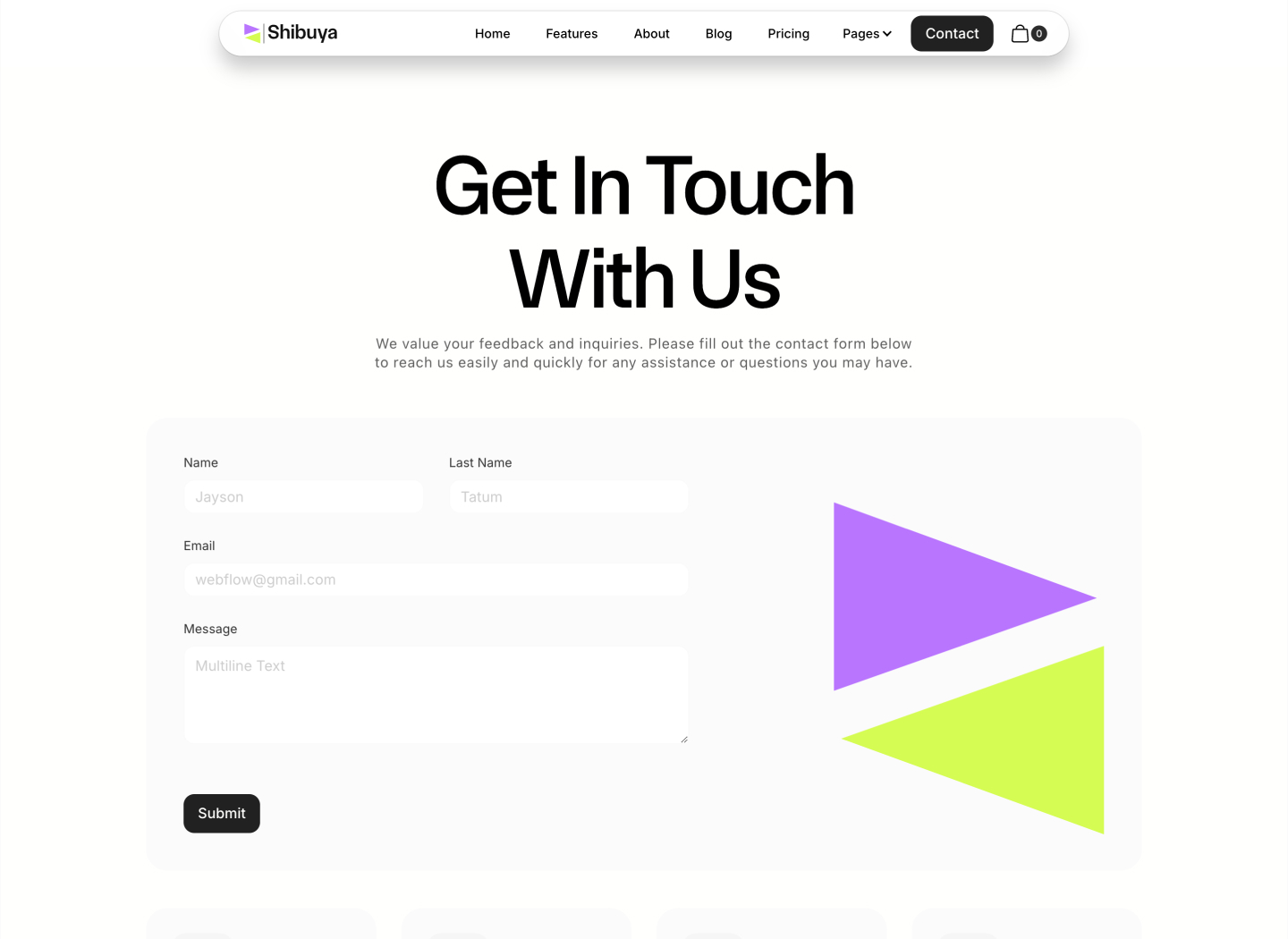Saas Webflow Template - Shibuya - Designed by Azwedo.com and Wedoflow.com