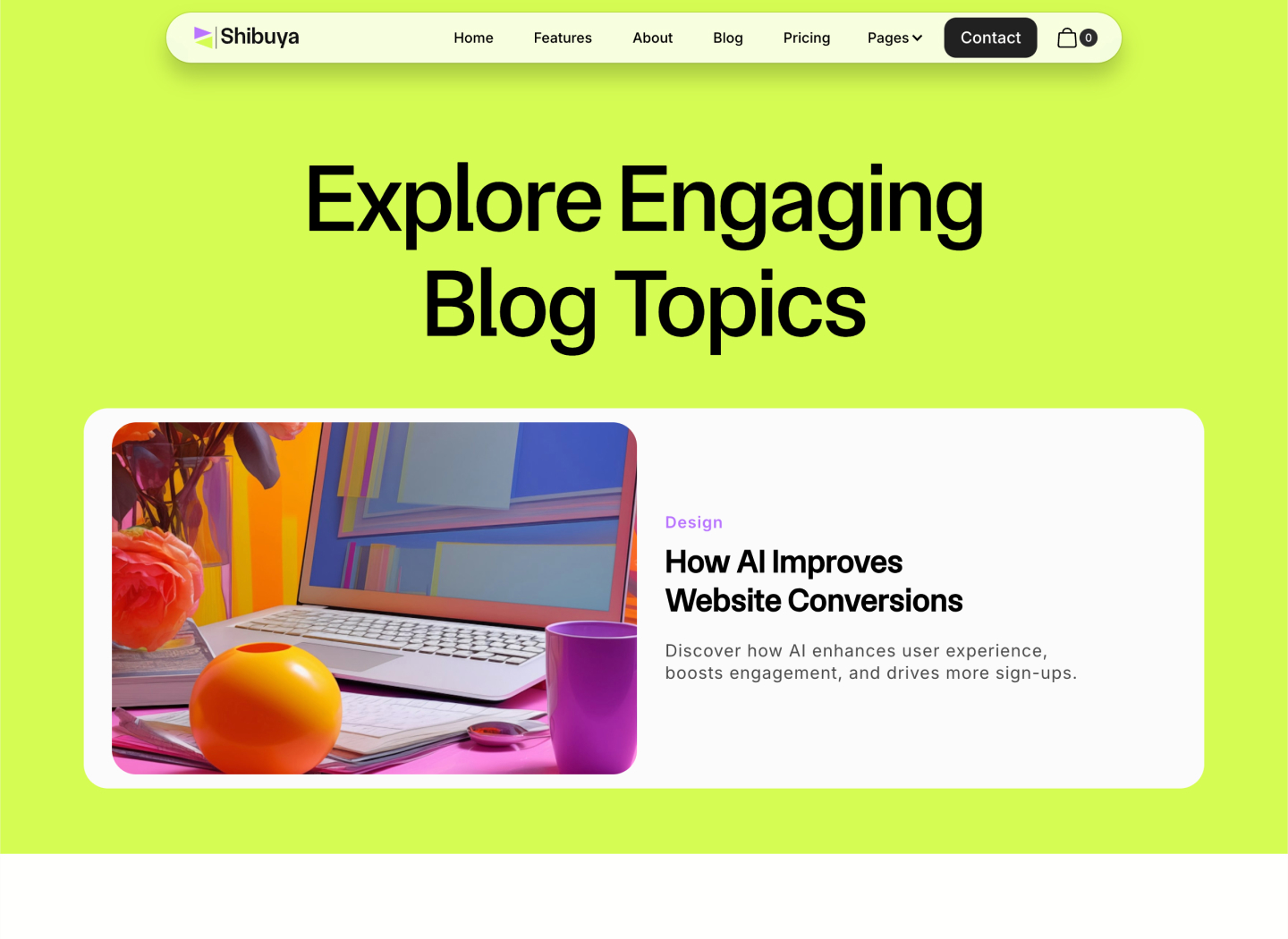 Saas Webflow Template - Shibuya - Designed by Azwedo.com and Wedoflow.com