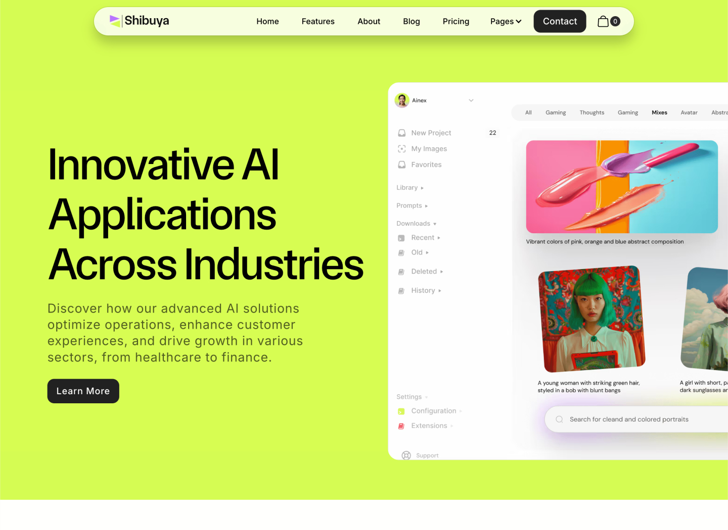 Saas Webflow Template - Shibuya - Designed by Azwedo.com and Wedoflow.com