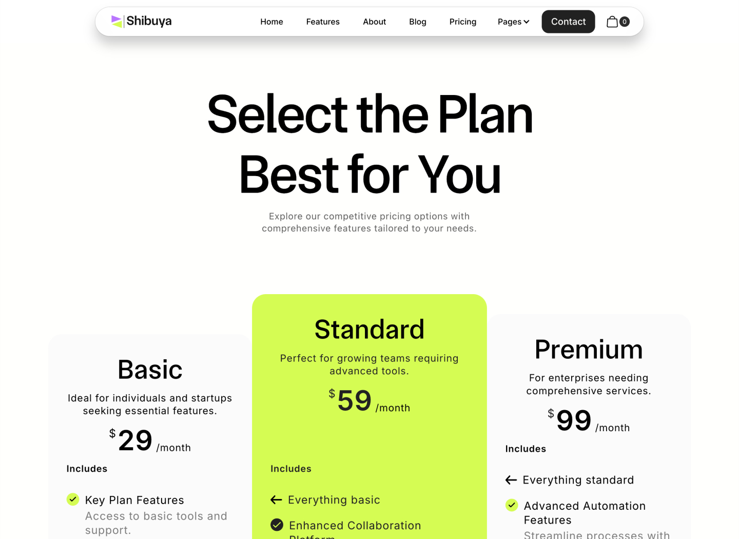 Saas Webflow Template - Shibuya - Designed by Azwedo.com and Wedoflow.com