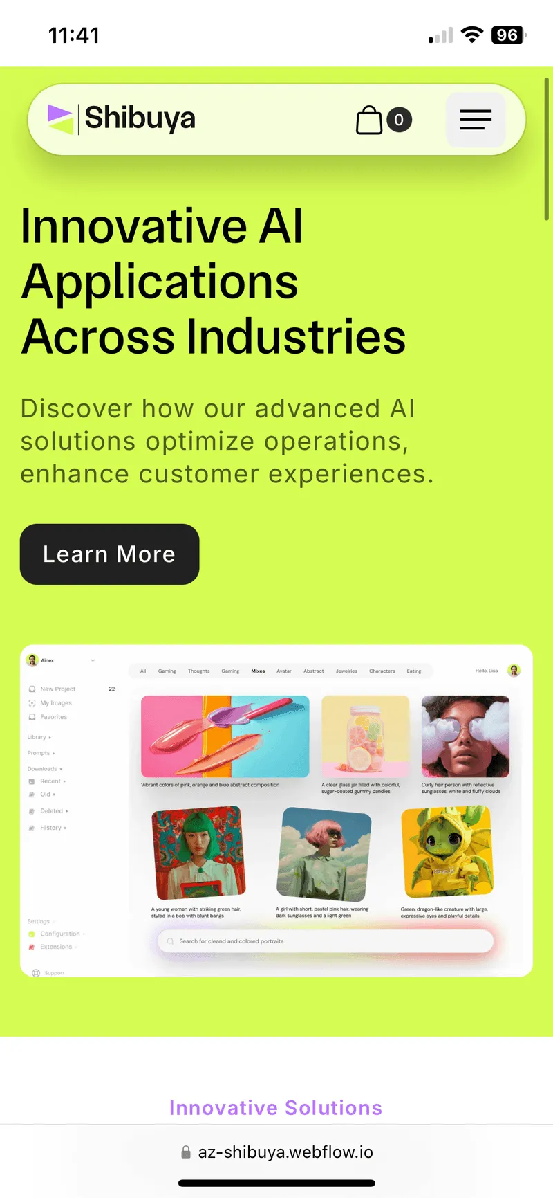 Saas Webflow Template - Shibuya - Designed by Azwedo.com and Wedoflow.com