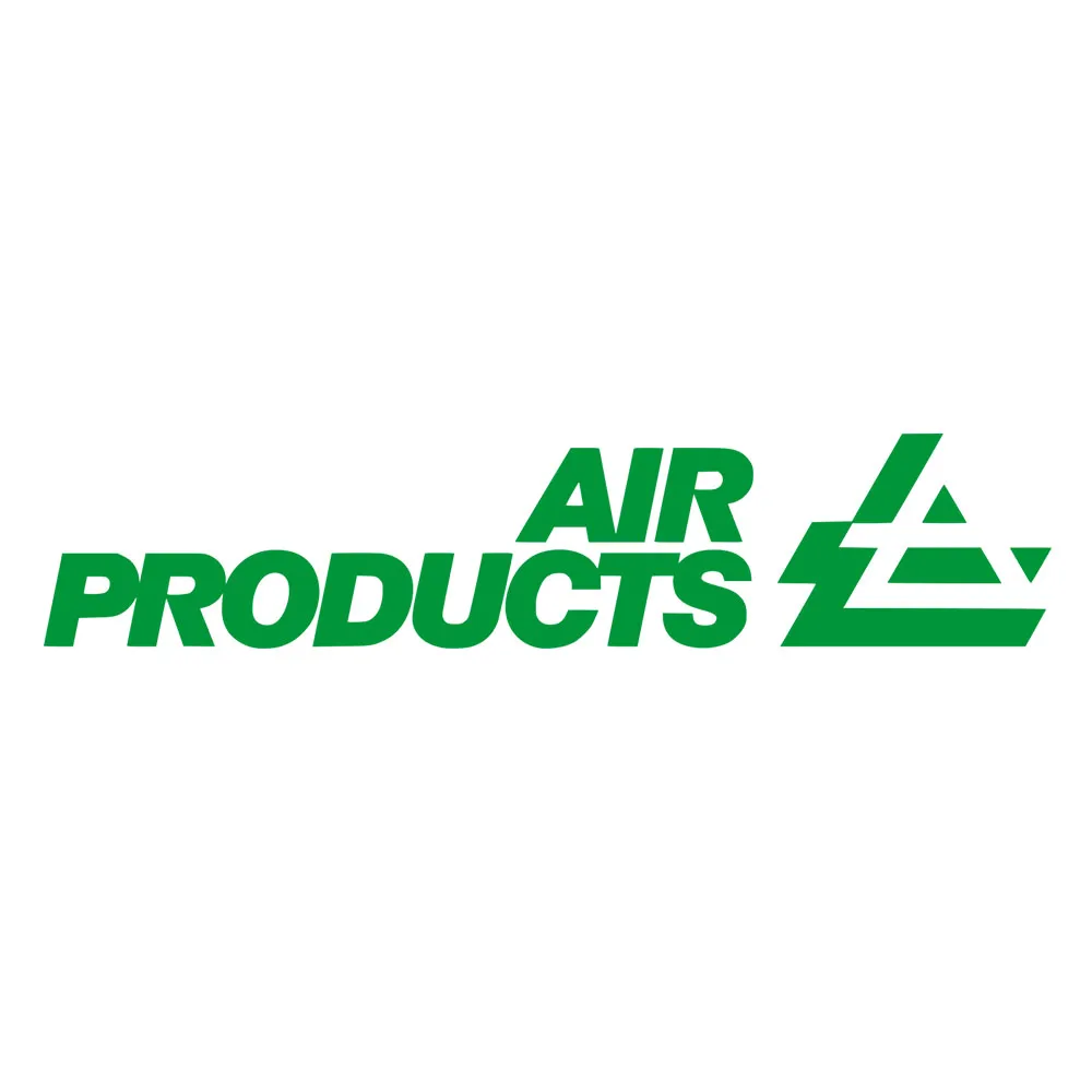Green Air Products company logo with stylized triangular design on white background.