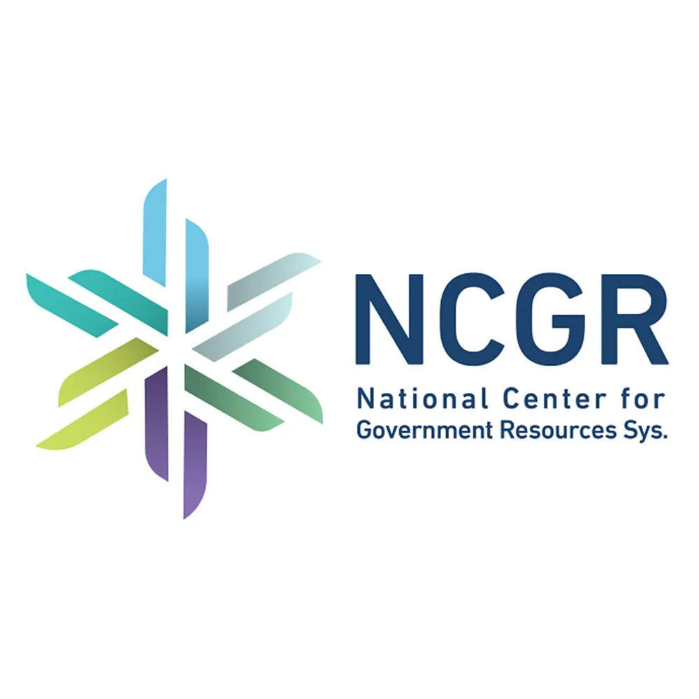 NCGR logo with stylized multicolor star and text National Center for Government Resources Sys.