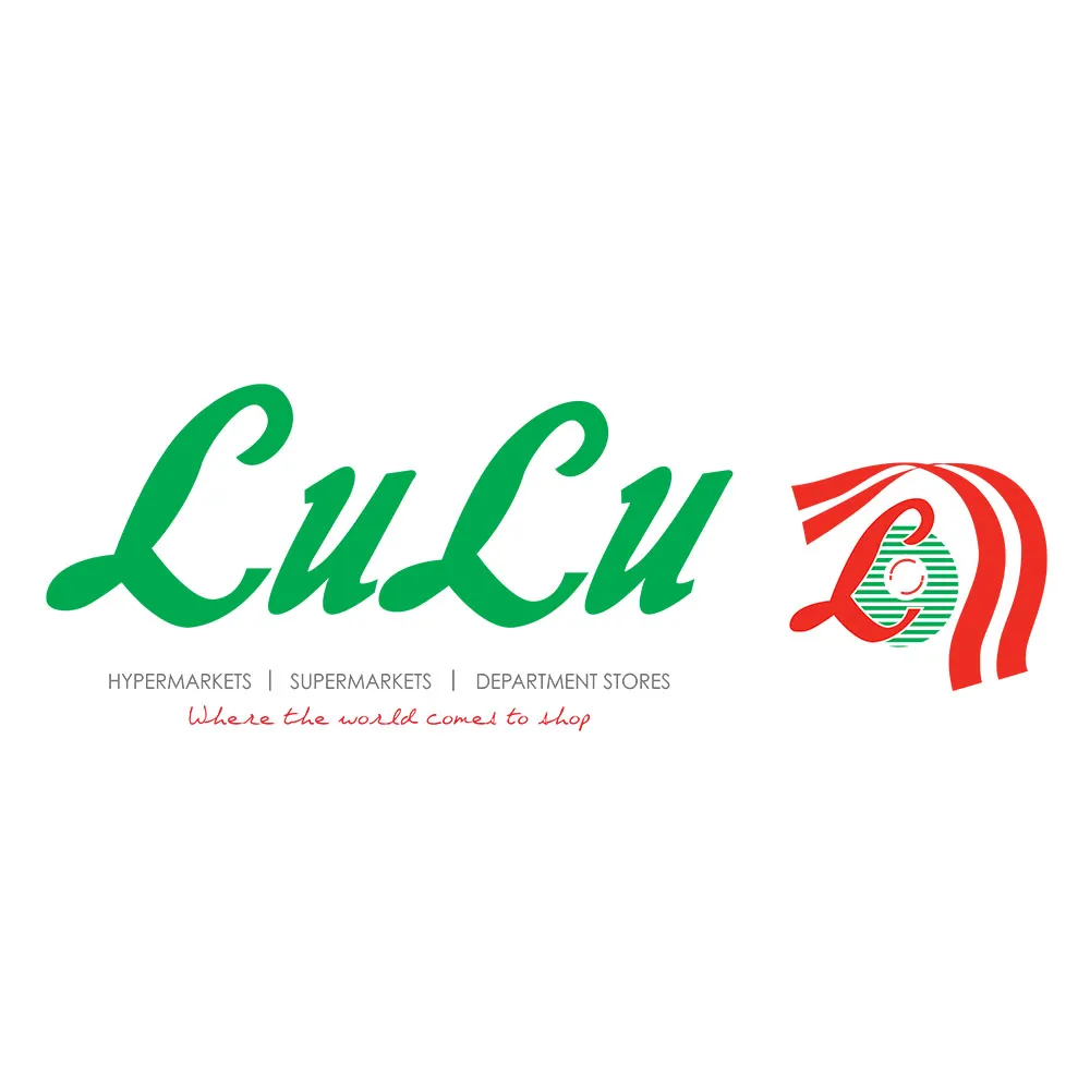 LuLu logo with text Hypermarkets, Supermarkets, Department Stores, and slogan Where the world comes to shop.