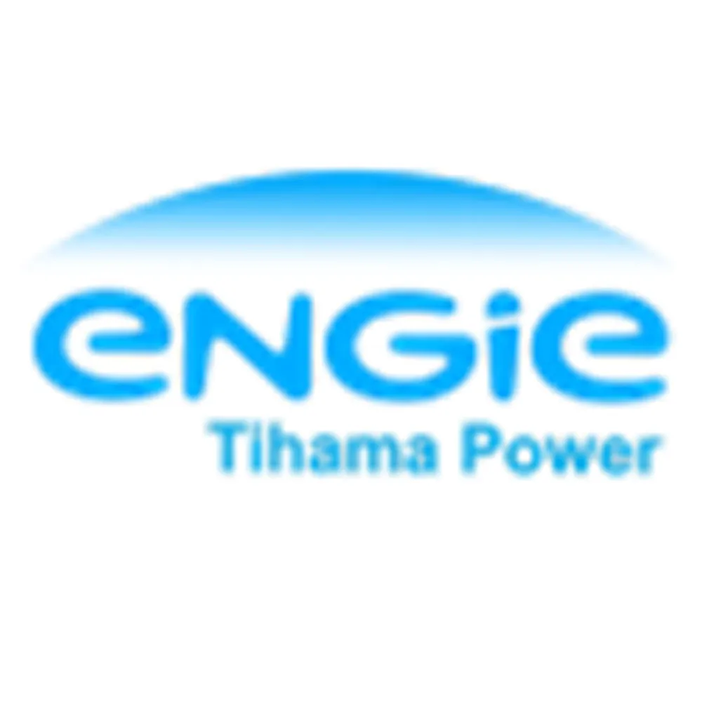 ENGIE Tihama Power logo with blue gradient arc above text on white background.