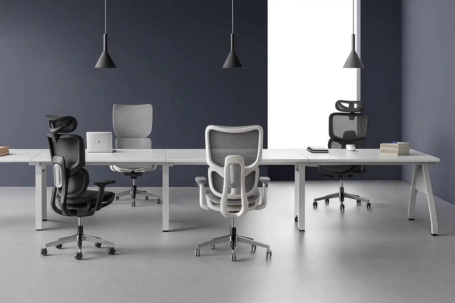 Premium Sunon office furniture including ergonomic chairs, workstations, and modern workspace solutions