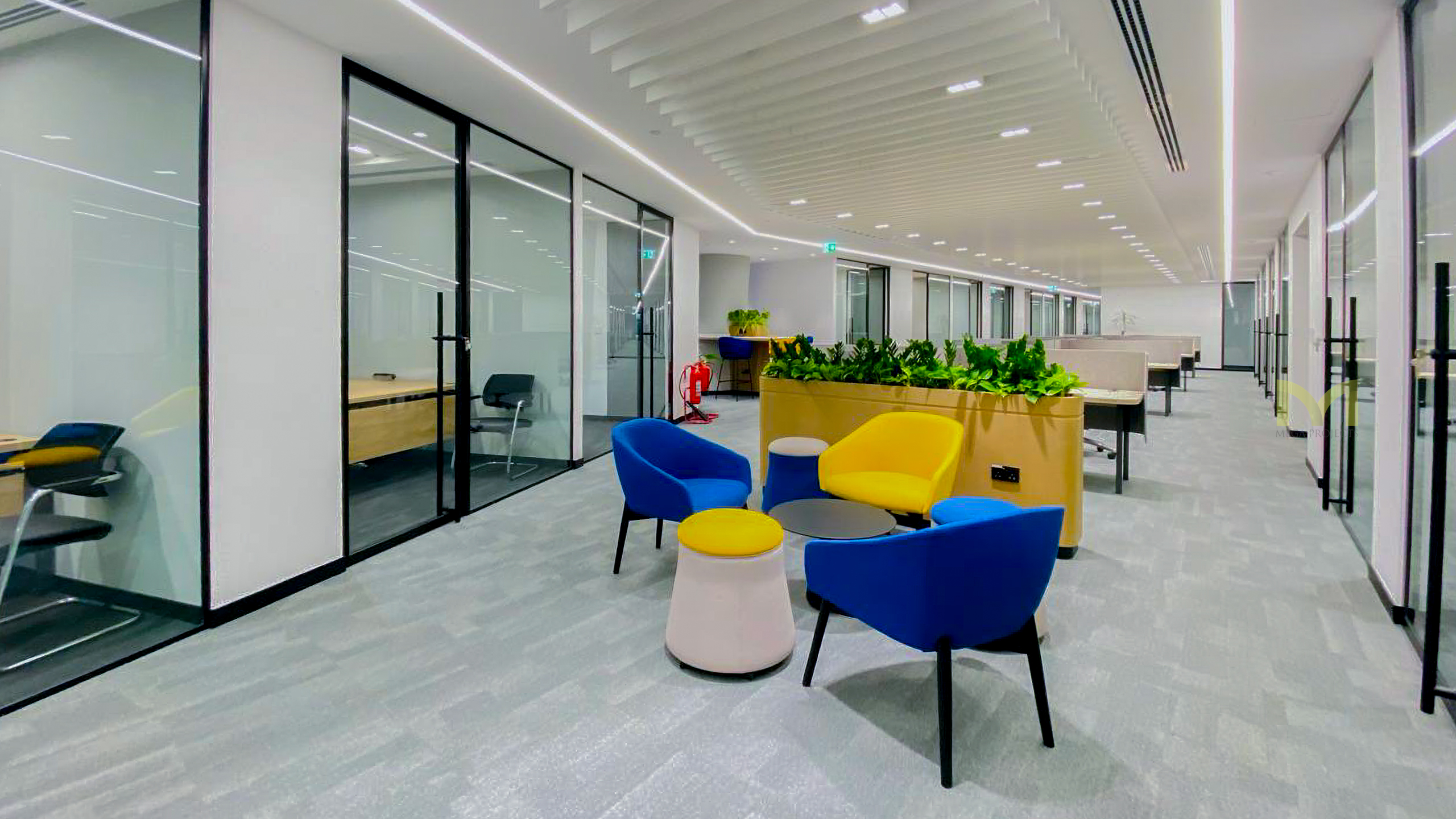 Corporate office interior at Al Tamimi & Company Riyadh designed for productivity and workplace efficiency