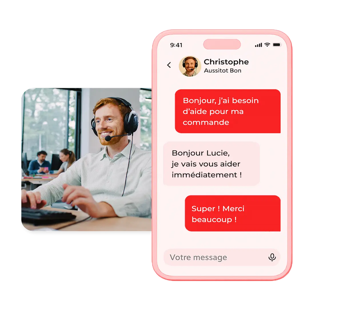 Service client box repas