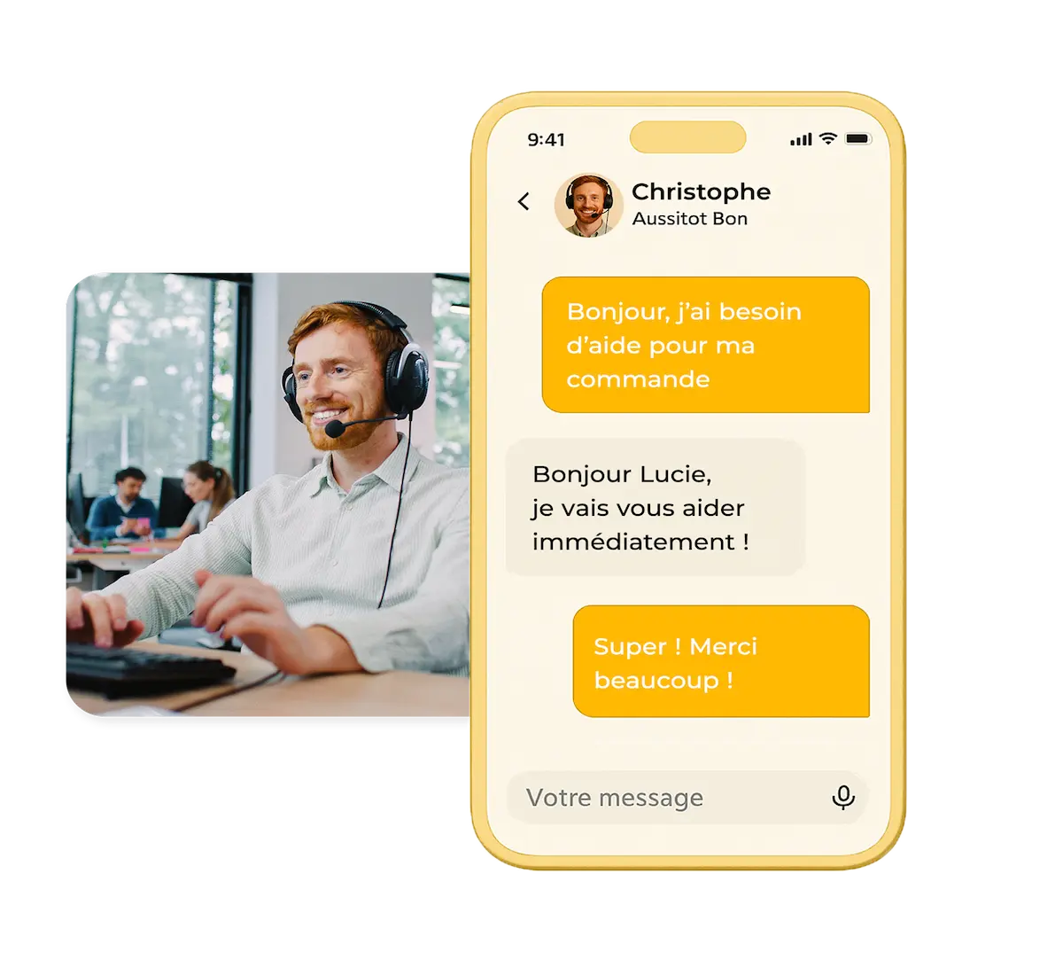 Service client box repas