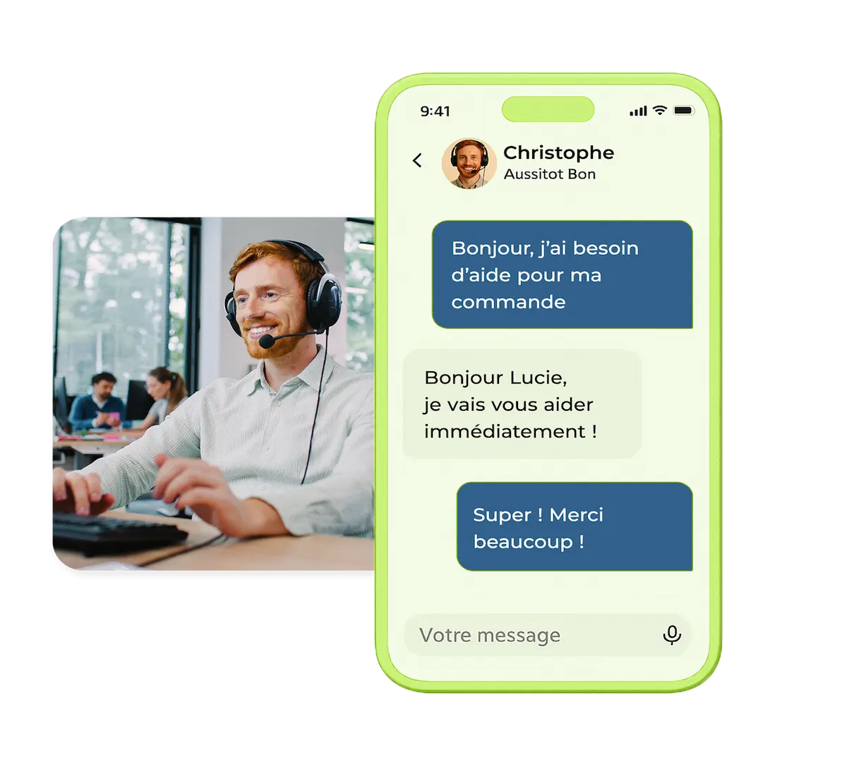 Service client box repas