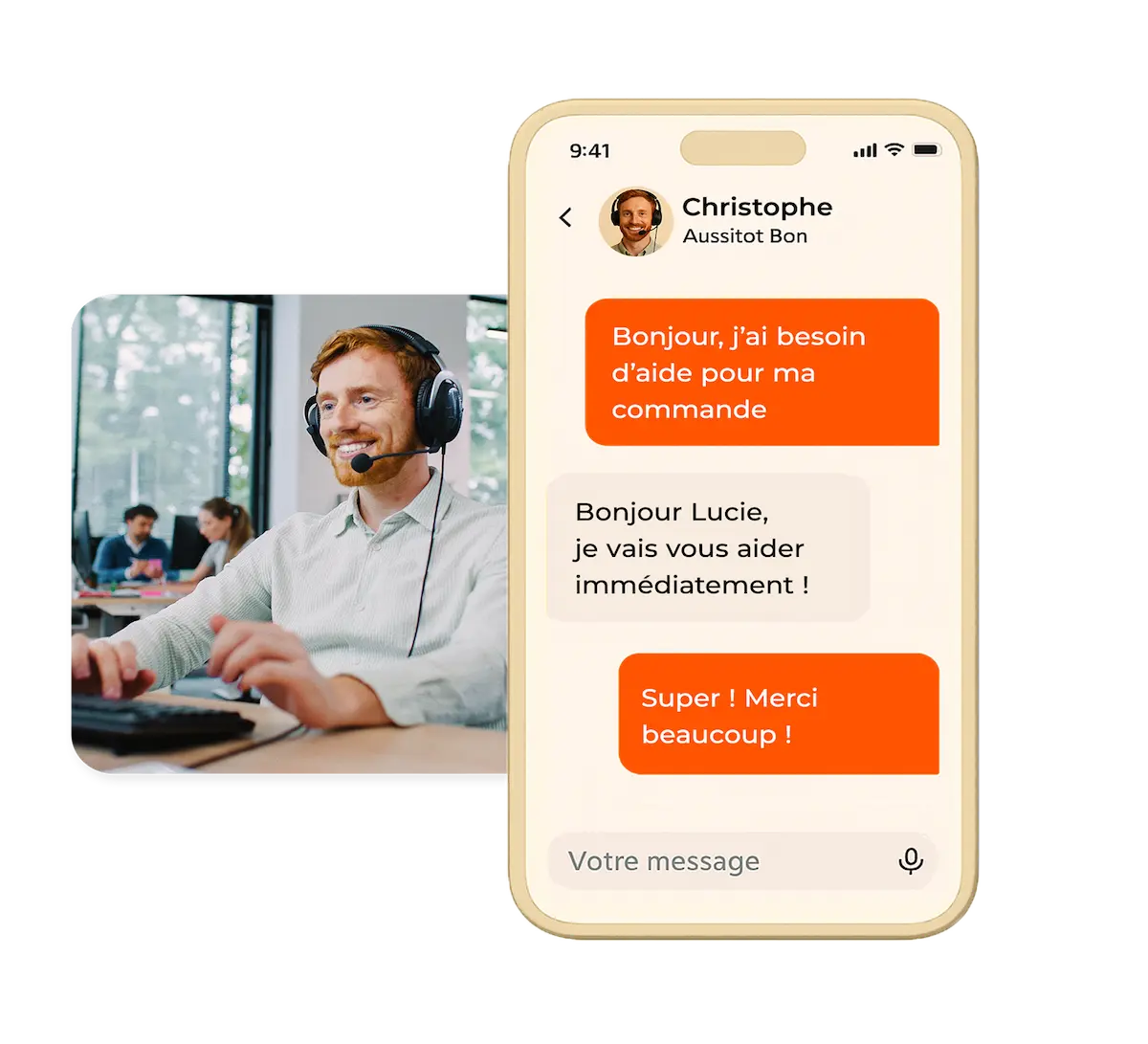 Service client box repas