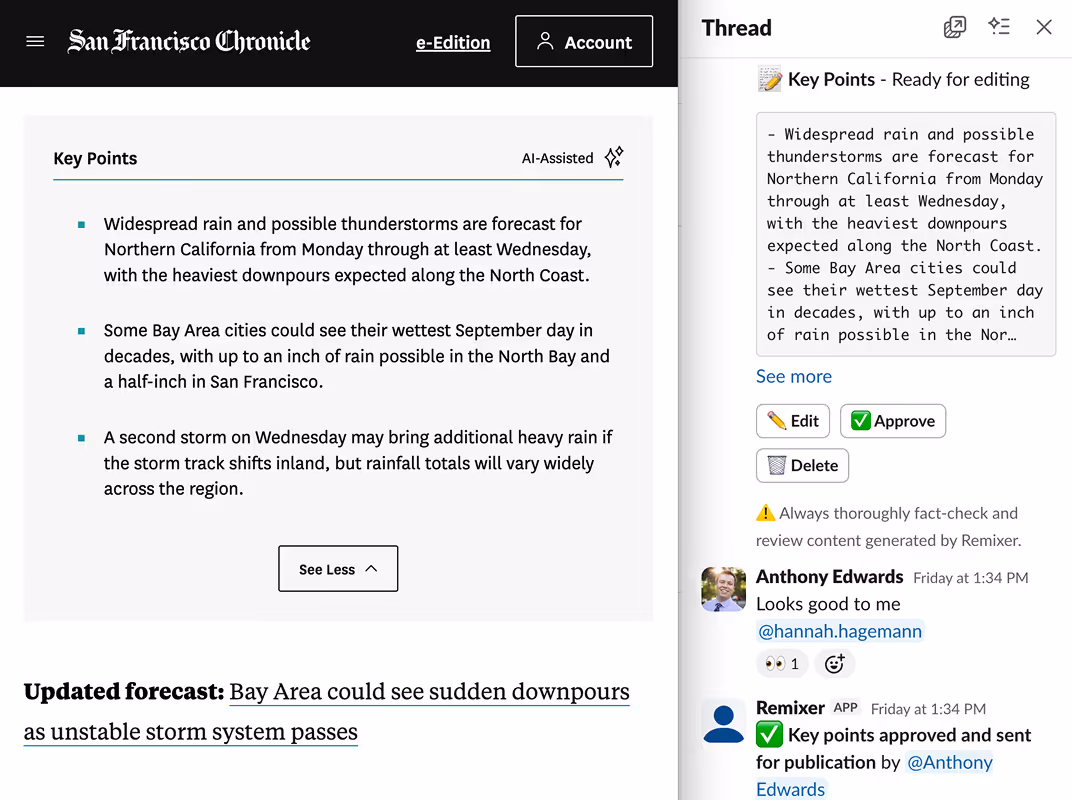 Hearst Newspapers’ DevHub AI tools.