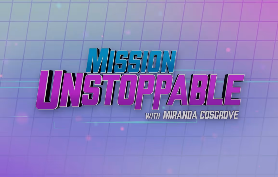 Mission Unstoppable logo with play button over it.