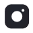 Instagram logo consisting of a camera outline with a circle in the center and a small dot on the top right corner.