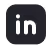 LinkedIn logo with white 'in' letters inside a blue rounded square.
