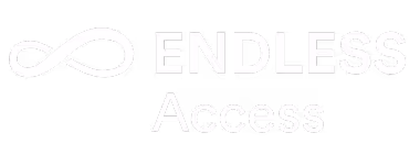 Logo featuring an infinity symbol followed by the words 'ENDLESS Access' in bold white text.