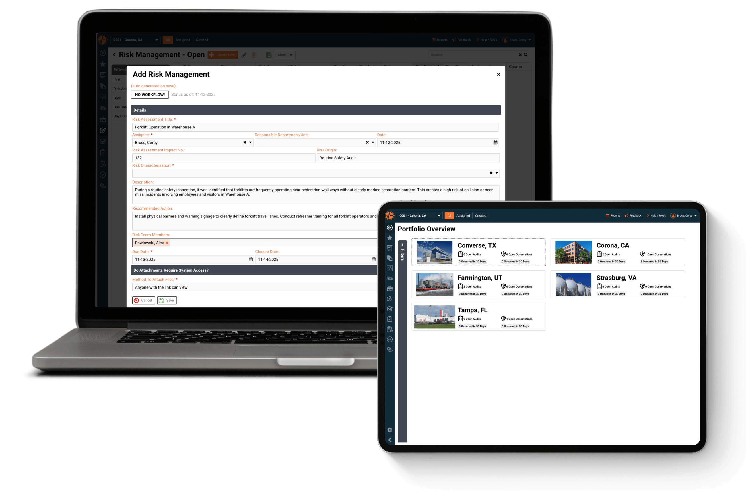 Safety Risk Management & Assessment Software - SafetyIQ