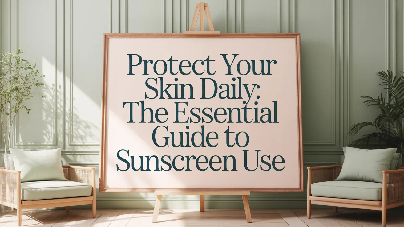 Protect Your Skin Daily: The Essential Guide to Sunscreen Use