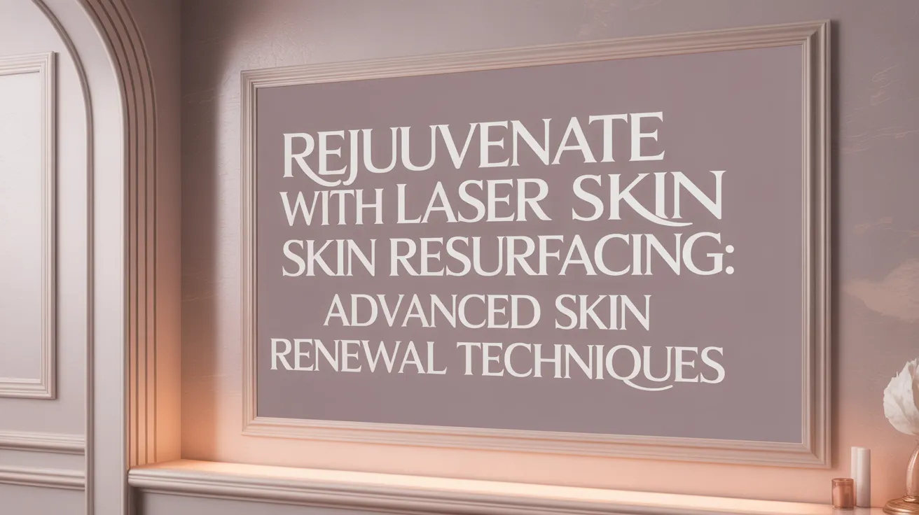 Rejuvenate with Laser Skin Resurfacing: Advanced Skin Renewal Techniques