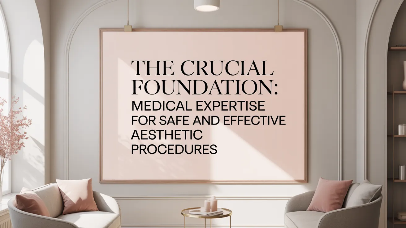 The Crucial Foundation: Medical Expertise for Safe and Effective Aesthetic Procedures