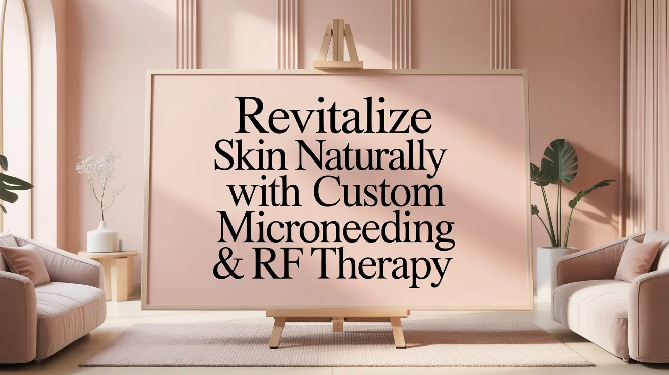 Revitalize Skin Naturally with Custom Microneedling &amp; RF Therapy