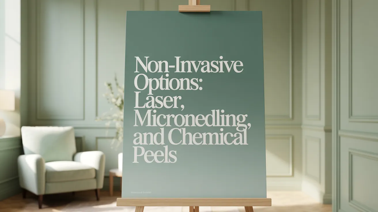 Non-Invasive Options: Laser, Microneedling, and Chemical Peels