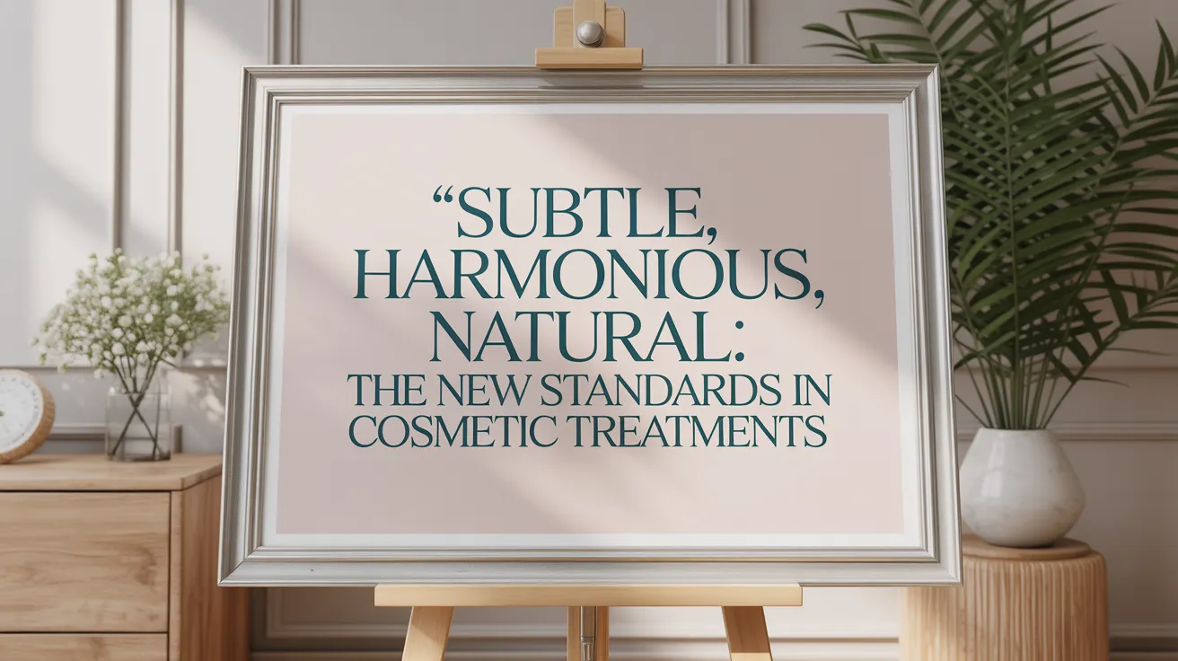 Subtle, Harmonious, Natural: The New Standards in Cosmetic Treatments
