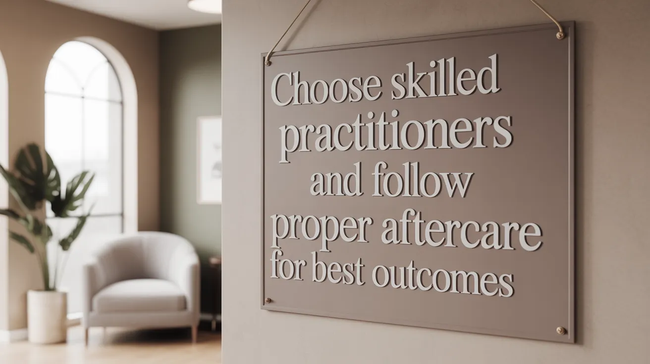 Choose Skilled Practitioners and Follow Proper Aftercare for Best Outcomes