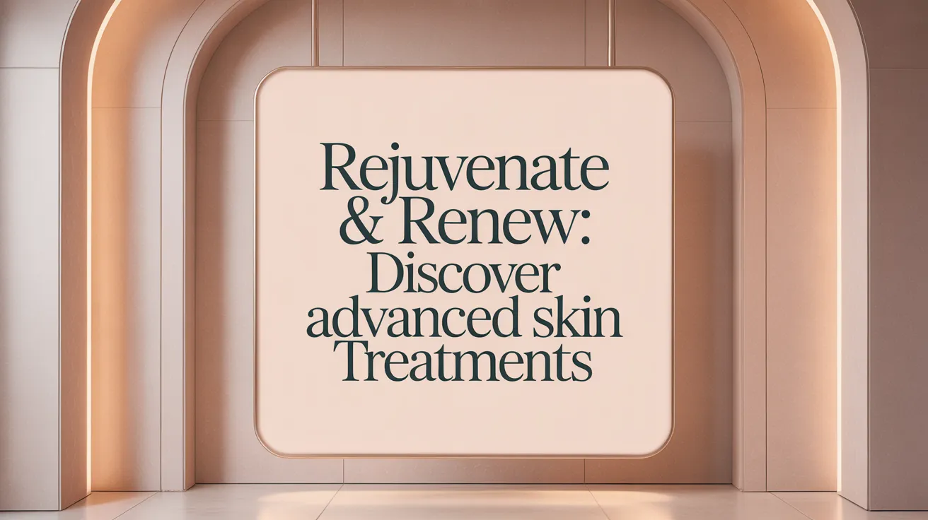 Rejuvenate &amp; Renew: Discover Advanced Skin Treatments