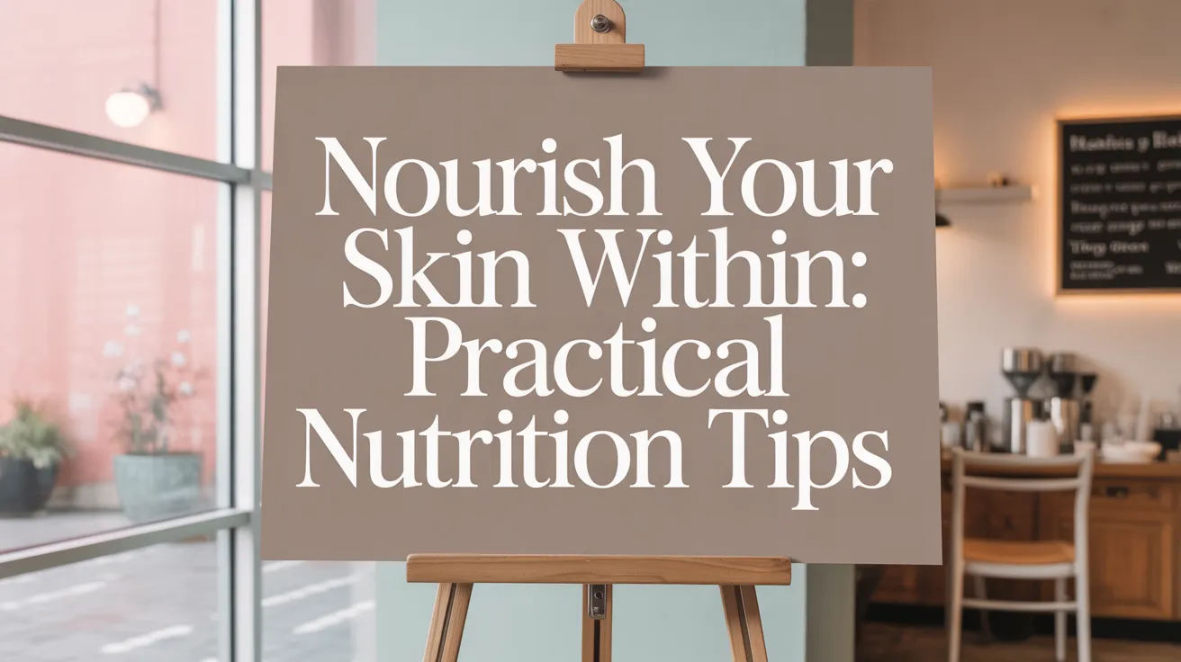 Nourish Your Skin from Within: Practical Nutrition Tips