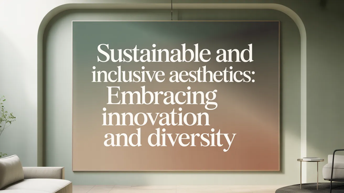 Sustainable and Inclusive Aesthetics: Embracing Innovation and Diversity