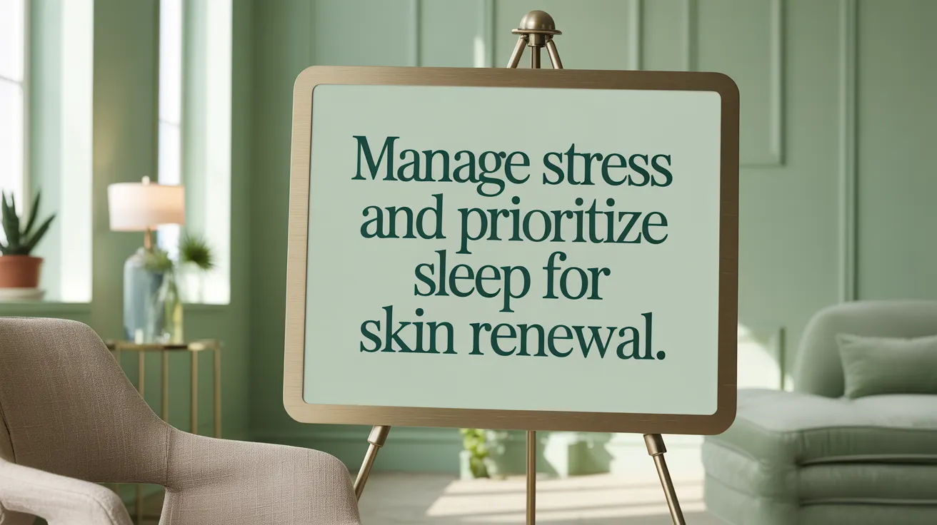 Manage Stress and Prioritize Sleep for Skin Renewal