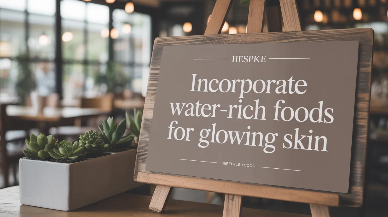Incorporate Water-Rich Foods for Glowing Skin